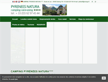 Tablet Screenshot of camping-pyrenees-natura.com